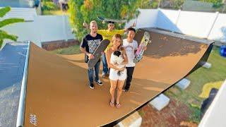 WE BUILT A BACKYARD MINI RAMP!