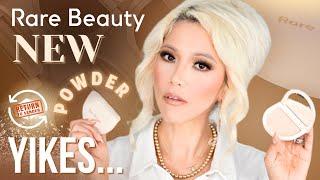 New RARE BEAUTY Tinted PRESSED POWDER In 2 Shades | All Day Wear Test & Comparisons | 40+