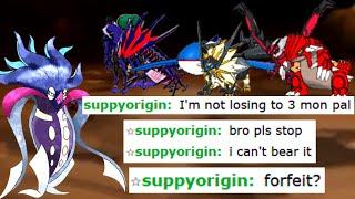 MALAMAR SWEEPS SALTY LEGENDARY SPAMMER NOOB ON POKEMON SHOWDOWN.