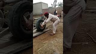 DIESEL ENGINE START WITH HANDCART NEW EXPERIMENT #experiment #viral #shortvideo