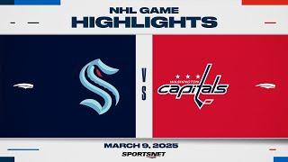 NHL Highlights | Kraken vs. Capitals - March 9, 2025