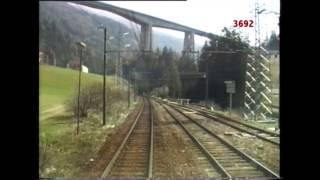 La ferrovia del Brennero dalla cabina 1.6 (Da Brennero a Verona)