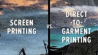 T-Shirt Printing - Screen Print vs. DTG (Direct-to-Garment) Print