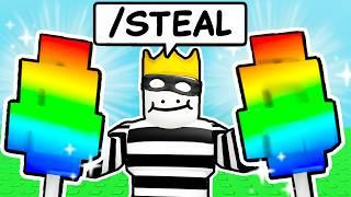 stealing ULTRA RARE fruits in Grow a Garden...