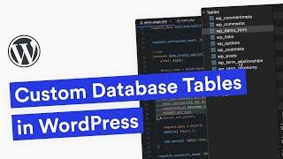 Working with Custom Database Tables in WordPress