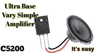Very Simple Amplifier | Ultra Bass C5200 | easy project4u