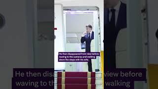 The moment French President Macron appears to be pushed in the face by his wife