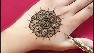 New stylish gol tikki mehndi design | Back hand mehndi design | mehndi ka design | mehndi | Mehandi