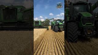 Wheat Harvest 2024 near Greenfield Indiana.