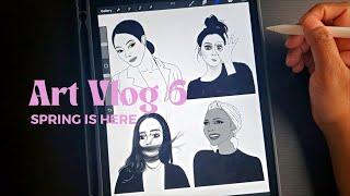 Art Vlog 6: Spring is here (at long last!) 