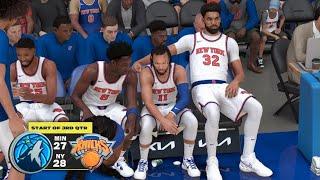 New York Knicks vs Minnesota Timberwolves Updated Squads - NBA 2K25 Full Gameplay