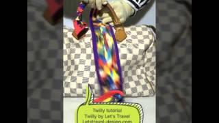 Twilly tutorial - LV Speedy Azzure 30