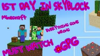 MINECRAFT SKY BLOCK CHALLENGE  #1 GREEN PANDA GAMING NEW VIDEO MINECRAFT