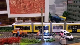 H0 Modelleisenbahn - Straßenbahnanlage WUNSCHVIDEO Ein paar Fahrszenen /Compilation of the last runs