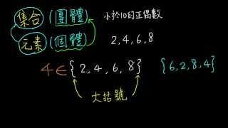 高一下數學2-1B觀念01集合與元素