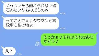 【LINE】ママ友から突然の略奪宣言「旦那もタワマンも高級車も私の物よ！」→私「ありがとう」全部くれてやった結果ｗｗw【総集編】