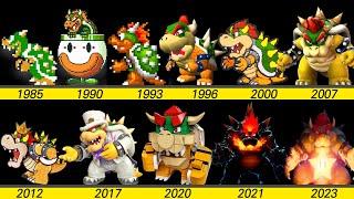 Evolution of Bowser in Super Mario Game and LEGO, Movie (1985 ~ 2023)