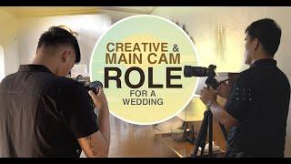 CREATIVE and MAIN CAM ROLES sa pag shoot ng WEDDING