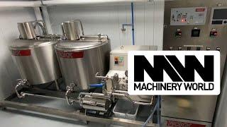 Installed in Canada - ROKK MP 300 Litre Ice Cream Mix Processing Pasteurisation Plant