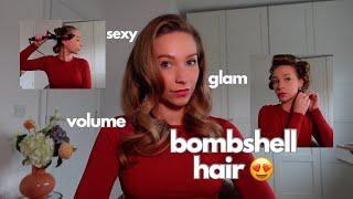 Sexy Glam Ultimate Bombshell Hair  Voluminous Bouncy Curls With A Curling Iron