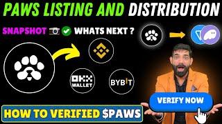 PAWS Airdrop New mandatory Task | PAWS Airdrop Distribution and Withdrawal | Paws News Latest News