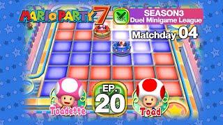 Mario Party 7 SS3 EP 20 Duel Minigame League Matchday 04 - Toadette VS Toad