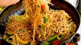 How to Make Vegetable Chow Mein | Cantonese Stir-Fried Noodles Recipe