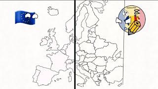 Drawing Europe's borders from memory