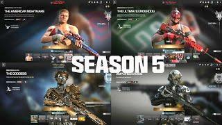 Season 5 All Upcoming Operators Bundles Skins Call Of Duty MW3 & Warzone Season 5 Bundles