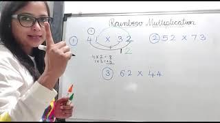 VEDIC MATHS LECTURE 26 - RAINBOW MULTIPLICATION