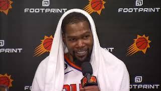 Kevin Durant's First Game with the Suns: Postgame Interview and His Reaction!