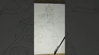 lord Vishnu outline Drawing  youtube short