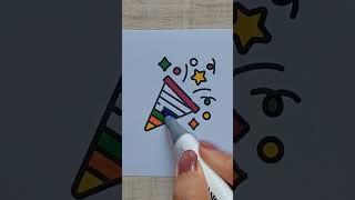 Oddly Satisfying Coloring #satisfyingcolouring #coloringwithmarkers #shorts