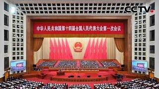 十四届全国人大一次会议开幕会 Opening session of China's 14th National People's Congress