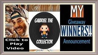 My Giveaway Winners Announcement