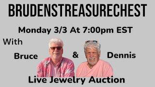 Monday 7:00pm EST 3/3 Live Jewelry Auction