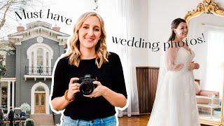 My top 5 wedding shots I HAVE to get at every wedding | Wedding photography shot list you need