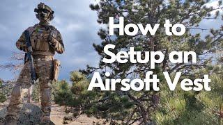 How to set up an Airsoft Tactical Vest / Milsim Plate Carrier!