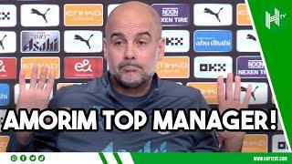 Pep REACTS to Amorim's appointment as NEW Man United manager