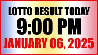 Lotto Result Today 9pm Draw January 6, 2025 Swertres Ez2 Pcso