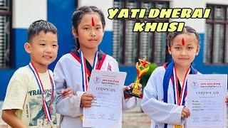 Yati Dherai Khusi  || Kiki won Taekwondo golds || Wife & Kids on the vlog