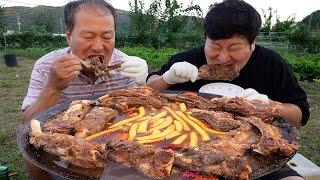 흥삼이가 갈비찜을? 햄지의 대왕 소갈비찜 먹방!! (Hamzy's Big Braised Beef short ribs) 요리&먹방!! - Mukbang eating show