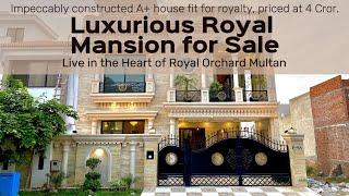 10 Marla TAJ MAHAL Triple Storey House For Sale in Royal Orchard Multan With-5 Bedrooms