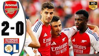 Arsenal vs Lyon 2-0 Highlights & All Goals | Emirates Cup FINAL 2024 HD