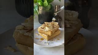 Waffles for breakfast  #recipereview#breakfast