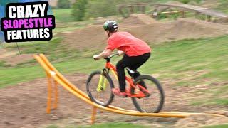 THIS BIKE PARK HAS CRAZY MTB SLOPESTYLE FEATURES AND TRAILS!