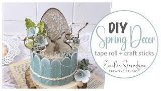 Spring Home Decor / Tape roll + craft sticks
