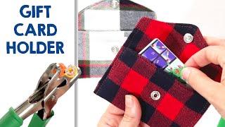 FREE Patern! ️  DIY Snap Pouch Gift Card Holder | Simple Sewing Tutorial for Beginners