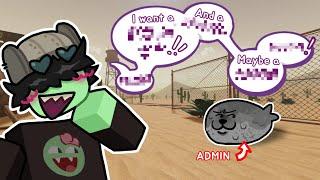 TROLLING AN ADMIN IN EVADE VC || Roblox Evade VC Funny Moments