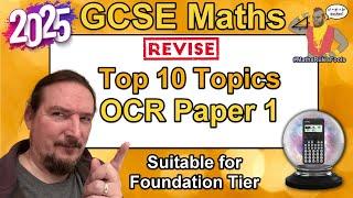 GCSE Maths Paper 1 - Top 10 Topics to Revise for Foundation - Predicted June 2025 - OCR